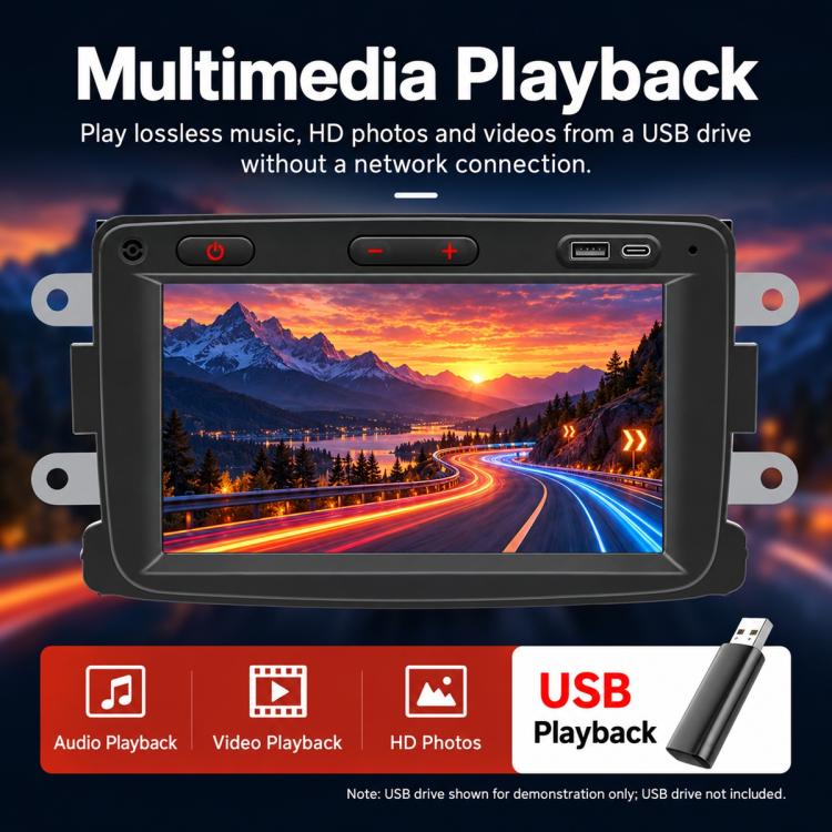 7" Car MP5 Player Wireless Central Control Smart Screen – Renault Dacia 2016–2018