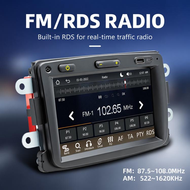 7" Car MP5 Player Wireless Central Control Smart Screen – Renault Dacia 2016–2018