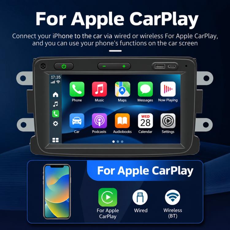 7" Car MP5 Player Wireless Central Control Smart Screen – Renault Dacia 2016–2018