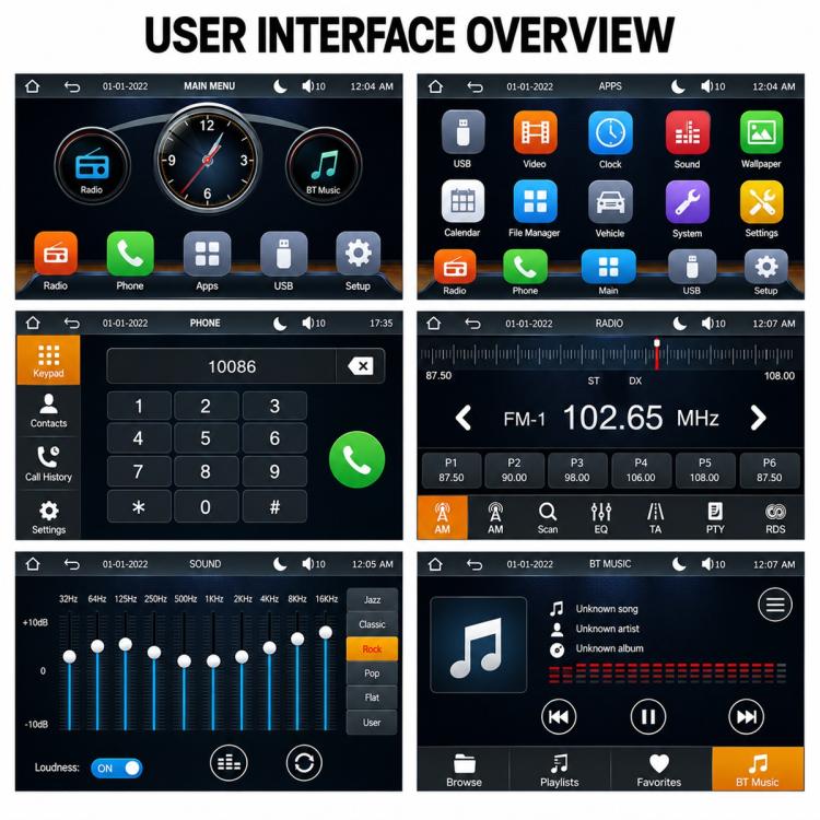 7" Car MP5 Player Wireless Central Control Smart Screen – Mercedes-Benz B200