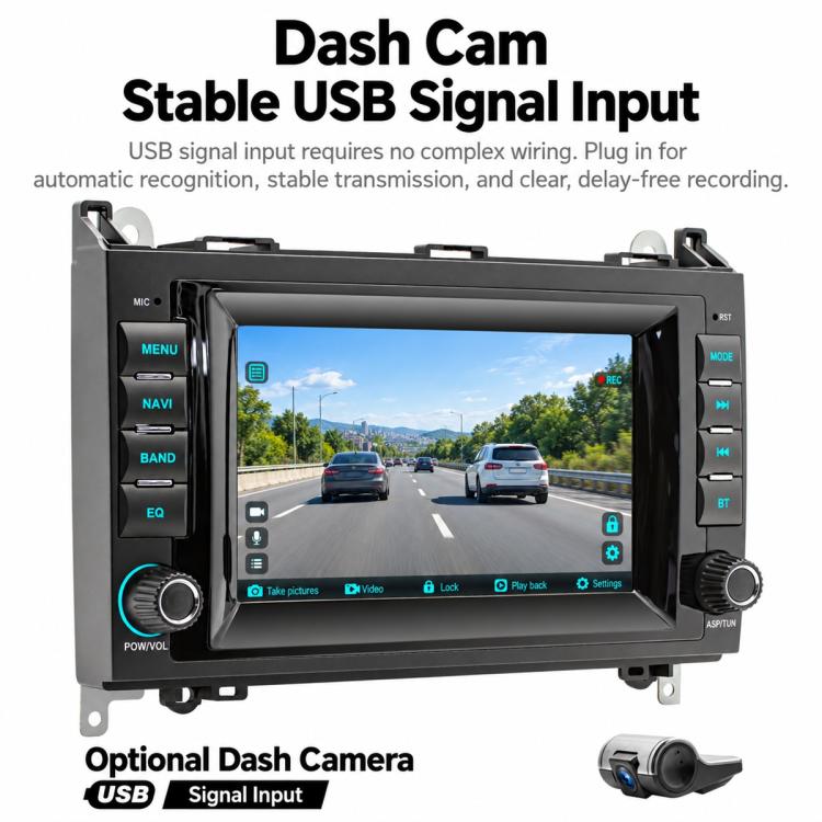 7" Car MP5 Player Wireless Central Control Smart Screen – Mercedes-Benz B200