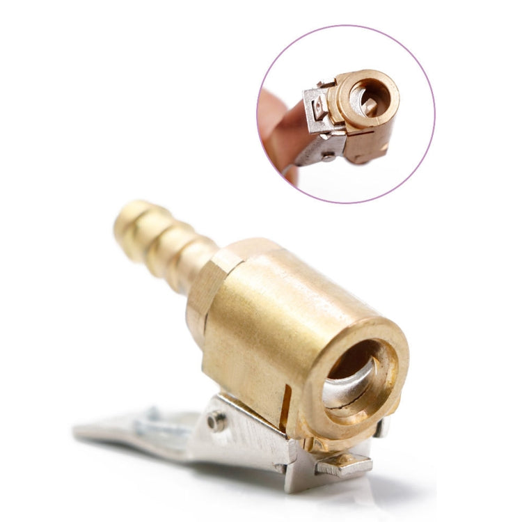 Conector de válvula de neumático de 6 mm - Abrazadera de clip para bomba de inflado de neumáticos de coche