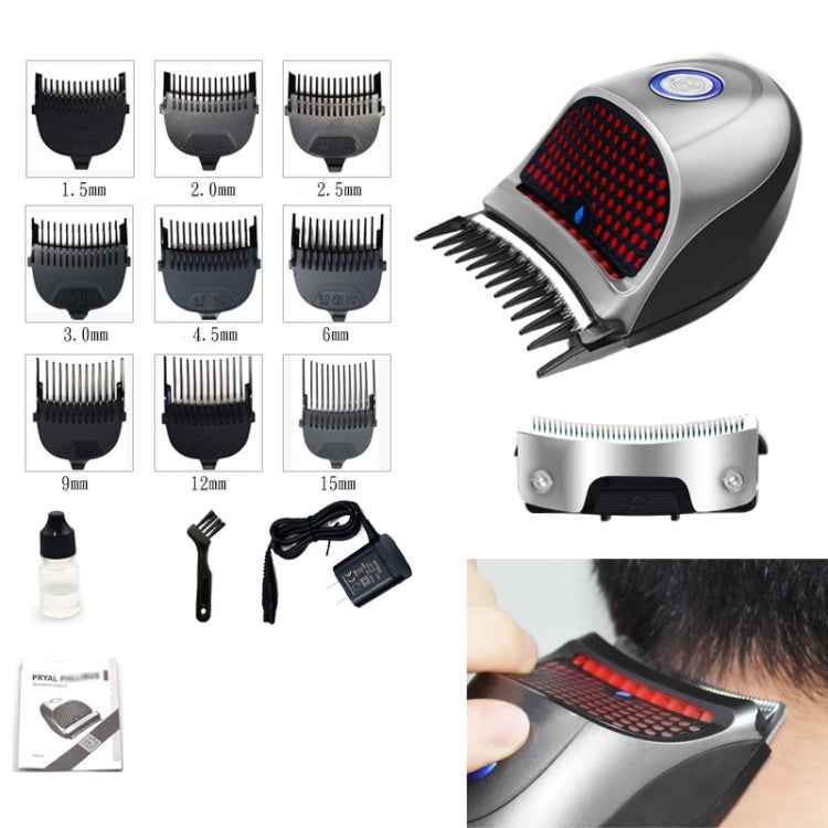 HJ-2018 Men Electric Shaver Fader Self-help Hair Clipper with Spare Cutter Head, Standard Version, CN Plug, with Spare Cutter Head