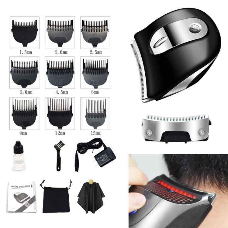 HJ-2019 Men Electric Shaver Fader Self-help Hair Clipper with Cloth + Sponge + Spare Cutter Head, Standard Version, CN Plug, with Cloth + Sponge + Spare Cutter Head