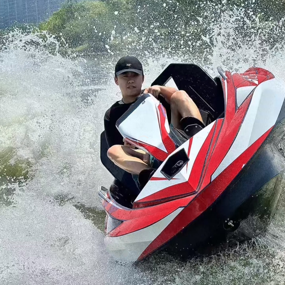 LYDARZ Gasoline Boat Single or Double Seater, Mini Jet Boat for Sale - LYDARZ
