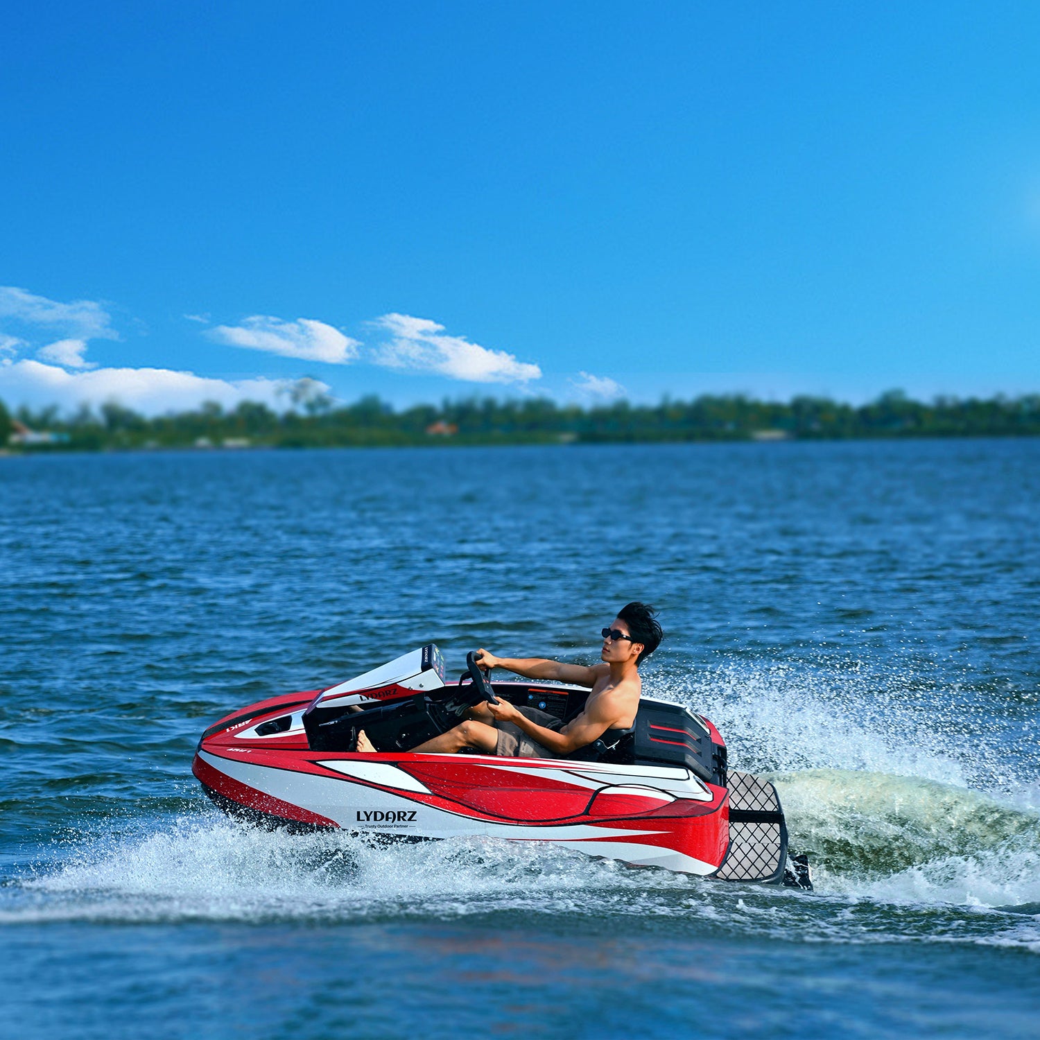 LYDARZ Gasoline Boat Single or Double Seater, Mini Jet Boat for Sale - LYDARZ