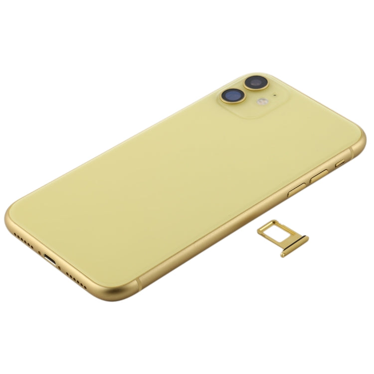 iPhone 11 Battery Back Cover Assembly - Full Replacement with Buttons, Charging Module, Motor, Speaker & Camera Lens