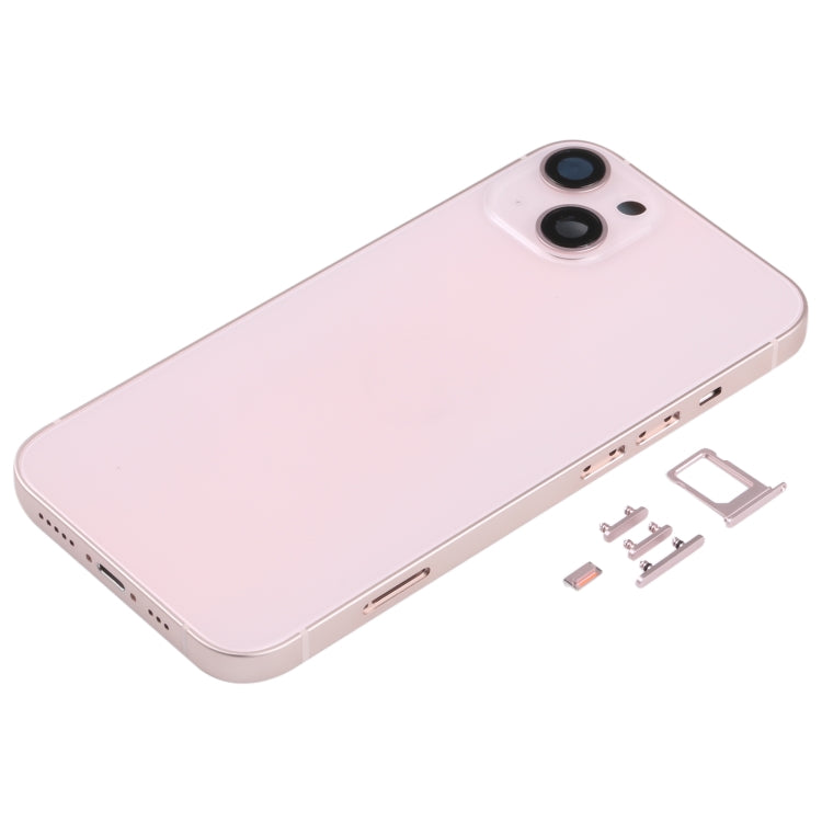 Carcasa trasera para iPhone 13 con bandeja para tarjeta SIM, teclas laterales y lente de cámara: compatible con todos los modelos de iPhone 13.