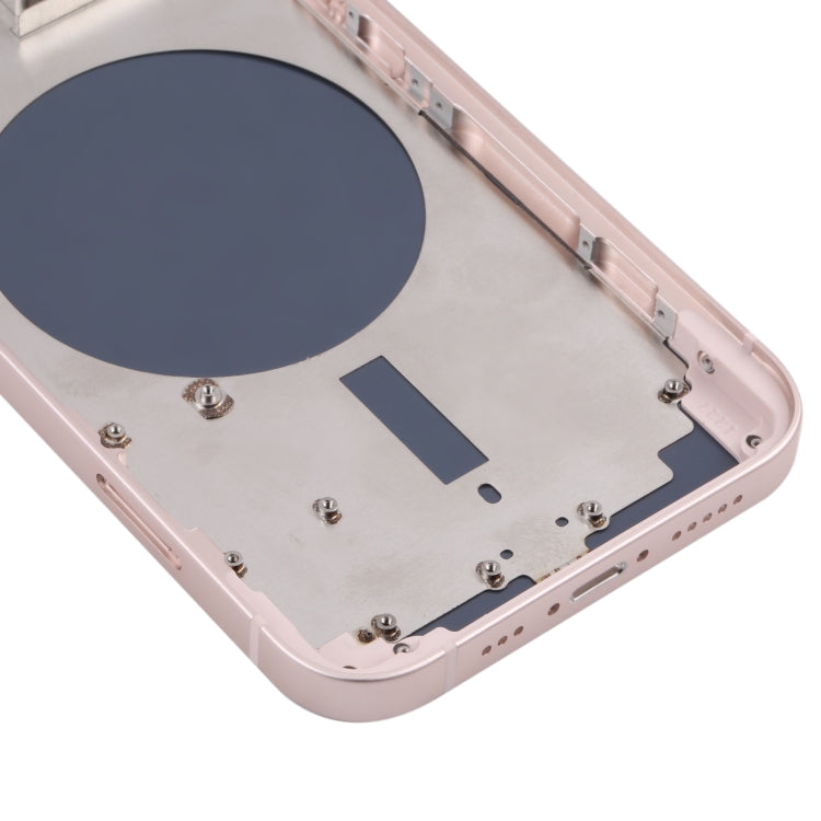 Carcasa trasera para iPhone 13 con bandeja para tarjeta SIM, teclas laterales y lente de cámara: compatible con todos los modelos de iPhone 13.