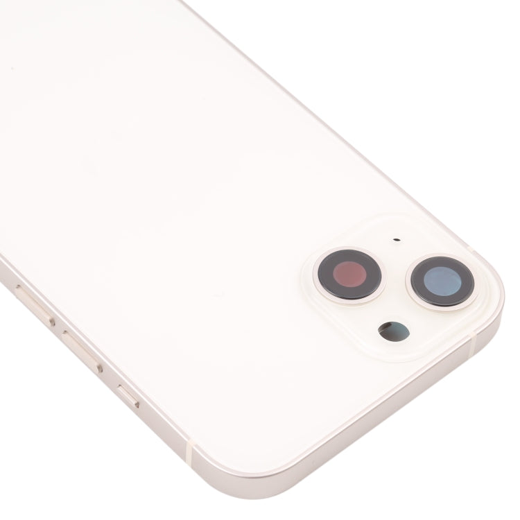 Tapa trasera de batería para iPhone 13 con teclas laterales, bandeja para tarjetas, cable flexible de encendido y volumen, módulo de carga inalámbrica