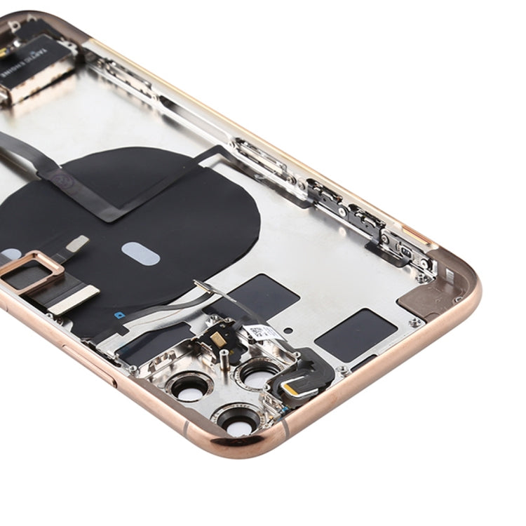 Conjunto de tapa trasera de batería para iPhone 11 Pro con teclas laterales, puerto de carga y opciones de lente de cámara