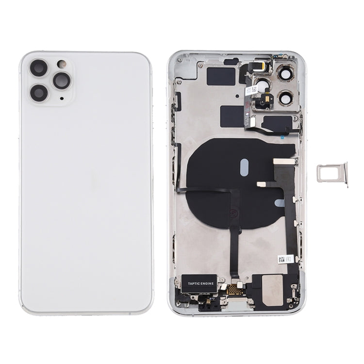 Conjunto de tapa trasera de batería para iPhone 11 Pro con teclas laterales, puerto de carga y opciones de lente de cámara