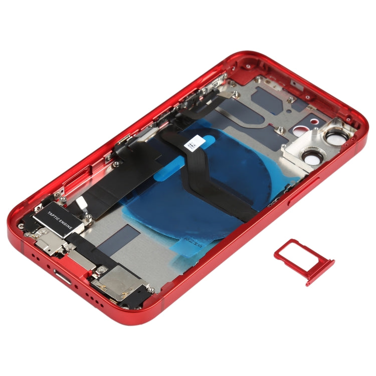 Carcasa trasera de batería para iPhone 12 Mini con altavoz, lente de cámara, botones, puerto de carga y módulo inalámbrico para un rendimiento óptimo.