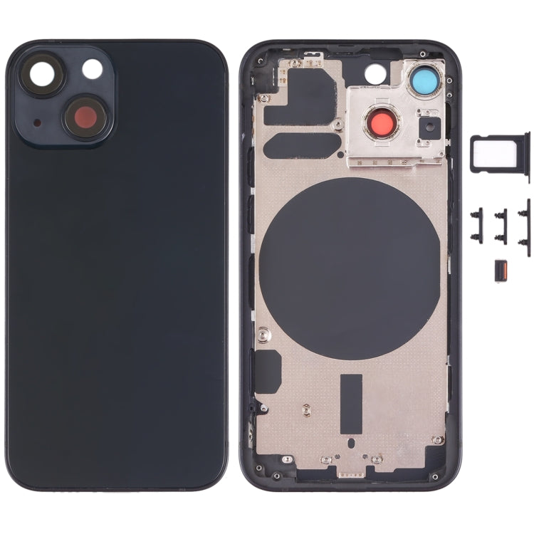 Back Housing Cover with SIM Card Tray, Side Keys & Camera Lens for iPhone 13 Mini - iPhone 13 Mini Back Housing Cover