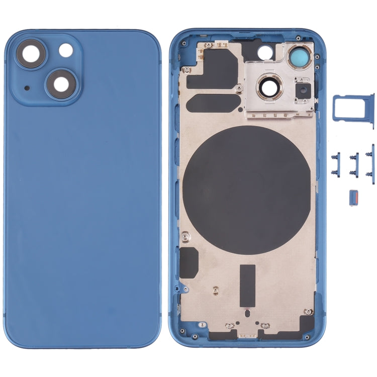 Back Housing Cover with SIM Card Tray, Side Keys & Camera Lens for iPhone 13 Mini - iPhone 13 Mini Back Housing Cover