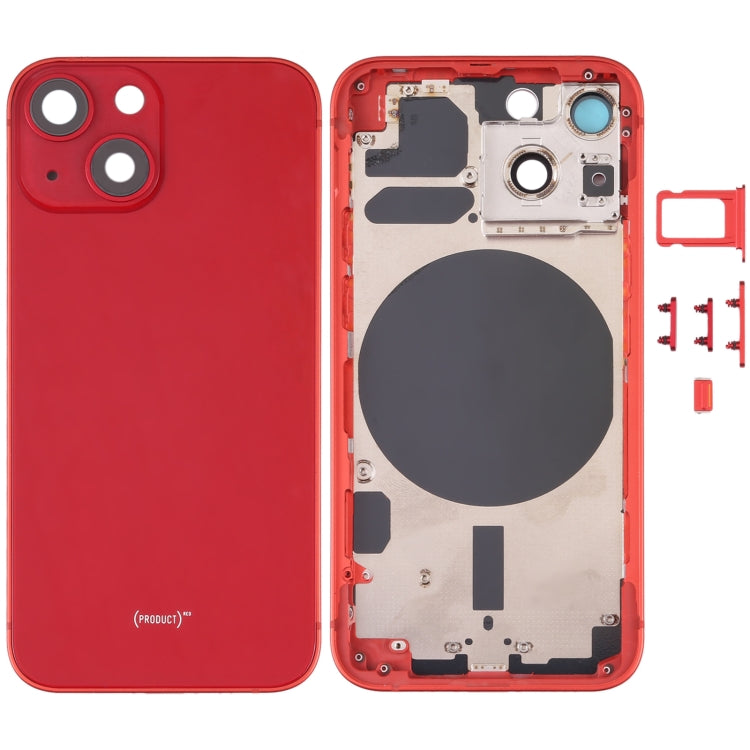 Back Housing Cover with SIM Card Tray, Side Keys & Camera Lens for iPhone 13 Mini - iPhone 13 Mini Back Housing Cover