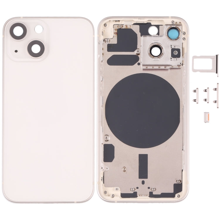 Back Housing Cover with SIM Card Tray & Side Keys & Camera Lens for iPhone 13 Mini, For iPhone 13 Mini