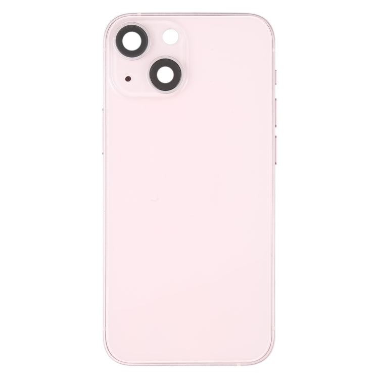 Tapa trasera de batería para iPhone 13 Mini con teclas laterales, bandeja para tarjetas, cable flexible de encendido/volumen y módulo de carga inalámbrica