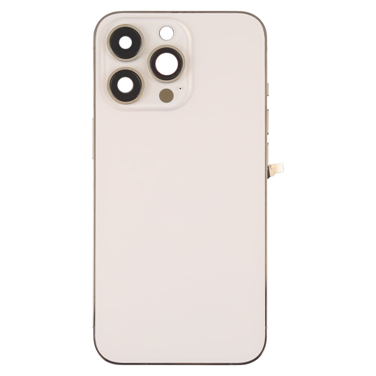 Reemplazo de tapa trasera de batería para iPhone 13 Pro con teclas laterales, bandeja para tarjetas, cable flexible de encendido y volumen, módulo de carga inalámbrica (ensamblaje completo)