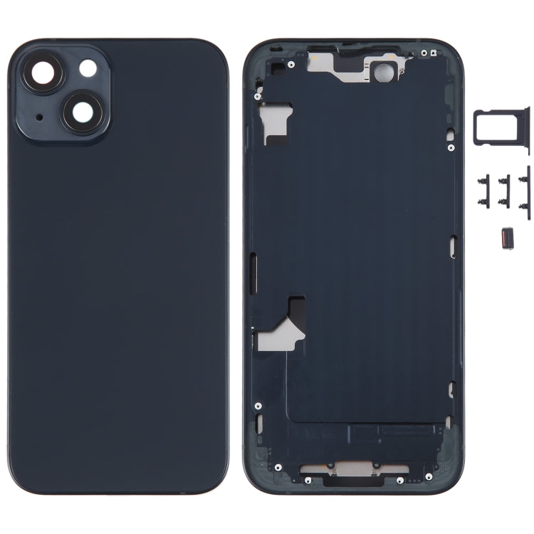 Tapa trasera de batería para iPhone 14 con marco central y teclas laterales: repuesto duradero para todos los modelos de iPhone 14