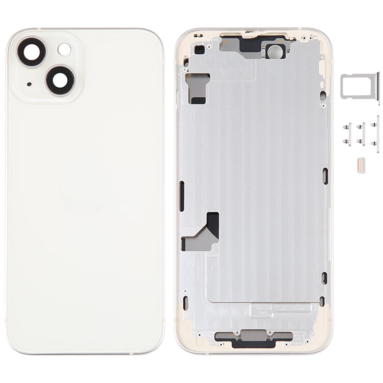 Tapa trasera de batería para iPhone 14 con marco central y teclas laterales: repuesto duradero para todos los modelos de iPhone 14