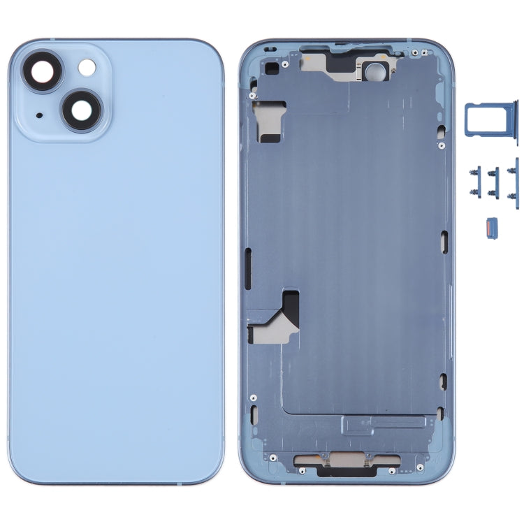 Tapa trasera de batería para iPhone 14 con marco central y teclas laterales: repuesto duradero para todos los modelos de iPhone 14