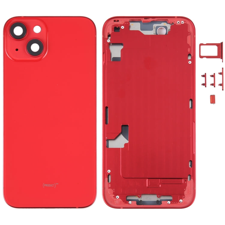 Tapa trasera de batería para iPhone 14 con marco central y teclas laterales: repuesto duradero para todos los modelos de iPhone 14