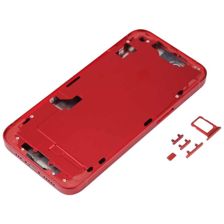 Tapa trasera de batería para iPhone 14 con marco central y teclas laterales: repuesto duradero para todos los modelos de iPhone 14