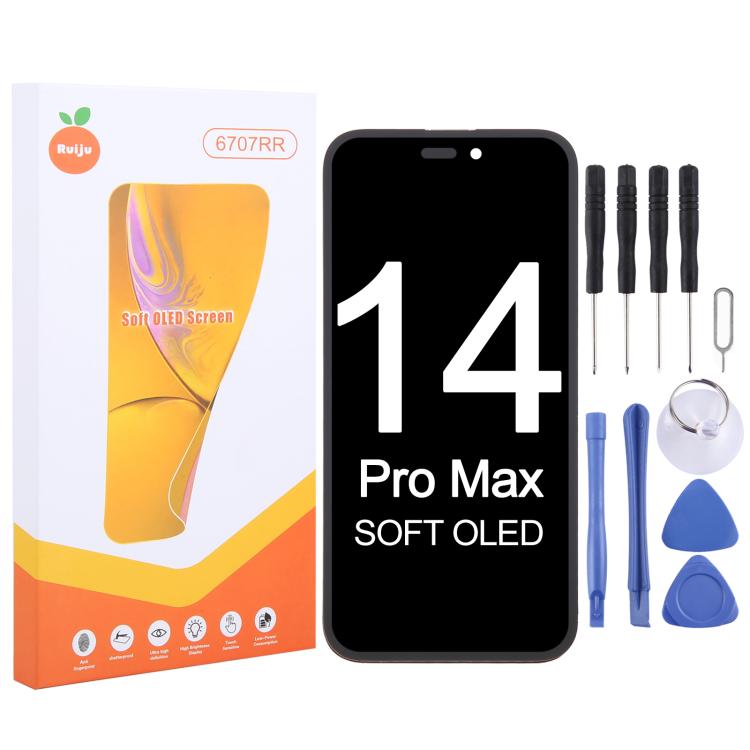 Pantalla OLED suave para iPhone 14 Pro Max de Ruiju: repuesto de primera calidad