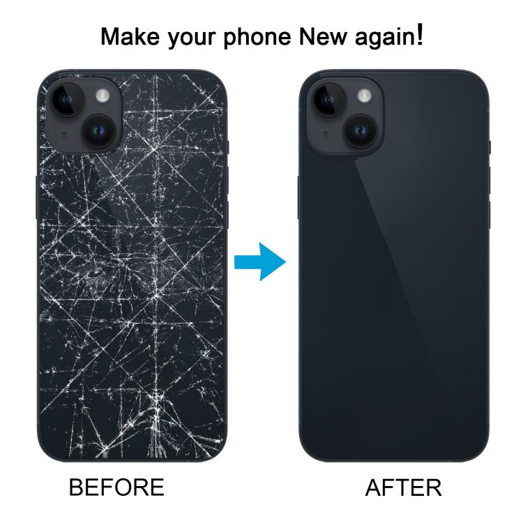 iPhone 14 Plus Glass Back Cover with Wireless Charging & Flash Bracket