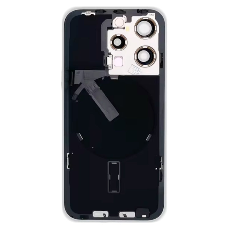iPhone 15 Pro Glass Back Cover with Wireless Charging and Flash Bracket for Ultimate Protection