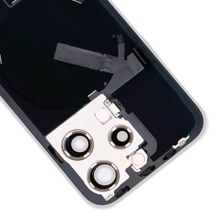 iPhone 15 Pro Glass Back Cover with Wireless Charging and Flash Bracket for Ultimate Protection