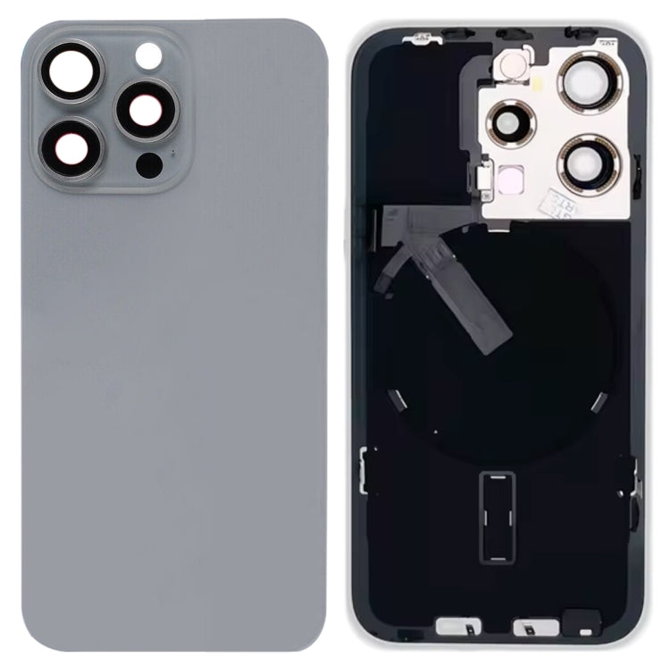 iPhone 15 Pro Glass Back Cover with Wireless Charging & Flash Bracket