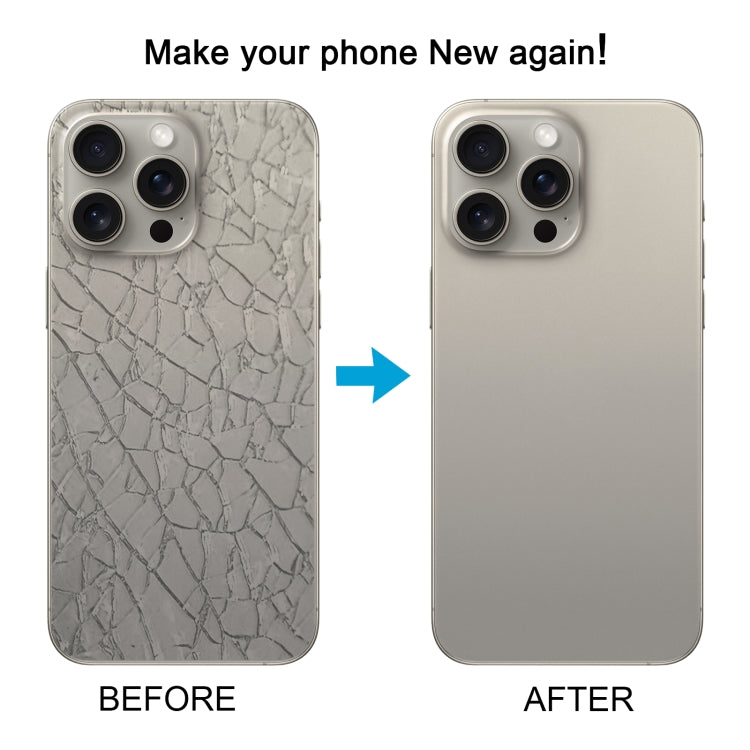 iPhone 15 Pro Glass Back Cover with Wireless Charging and Flash Bracket for Ultimate Protection