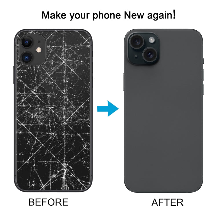 Carcasa trasera para iPhone 11 a iPhone 15 Pro: diseño de imitación elegante