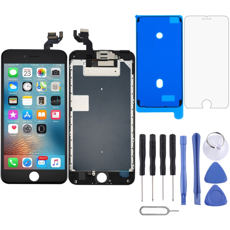 Pantalla LCD 4 en 1 para iPhone 6s Plus con cámara frontal: disponible en blanco y negro