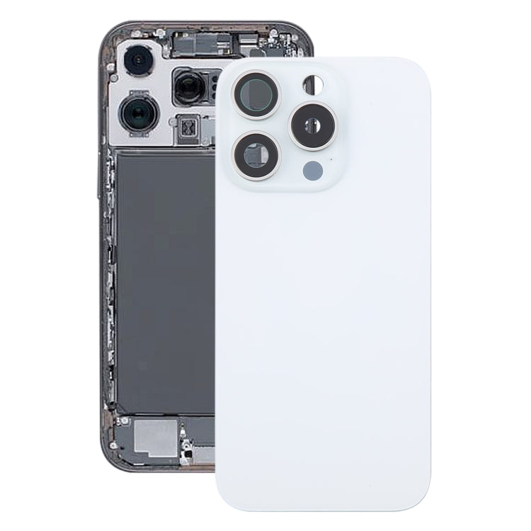 Tapa trasera de batería para iPhone 16 Pro Max con cristal original y cubierta de lente de cámara