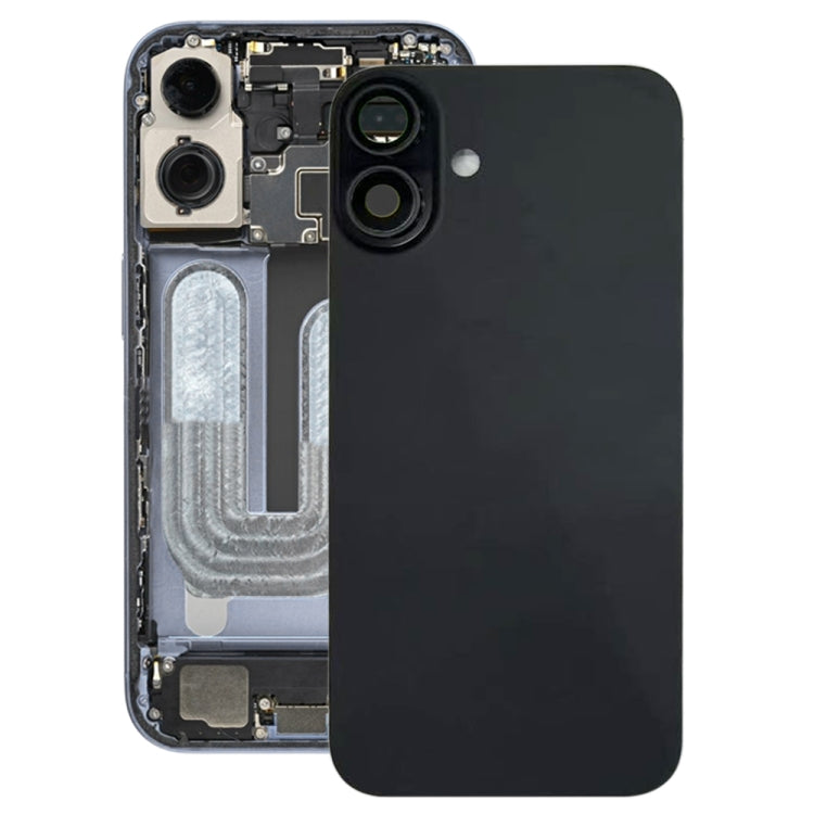 For iPhone 16 Battery Back Cover with Camera Lens Cover, For iPhone 16