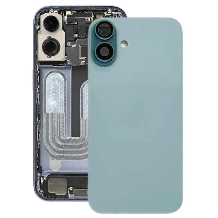 Tapa trasera de batería para iPhone 16 con protección para la lente de la cámara