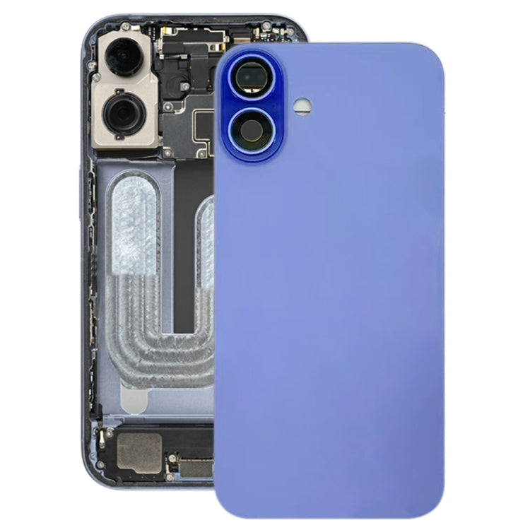 Tapa trasera de batería para iPhone 16 con protección para la lente de la cámara