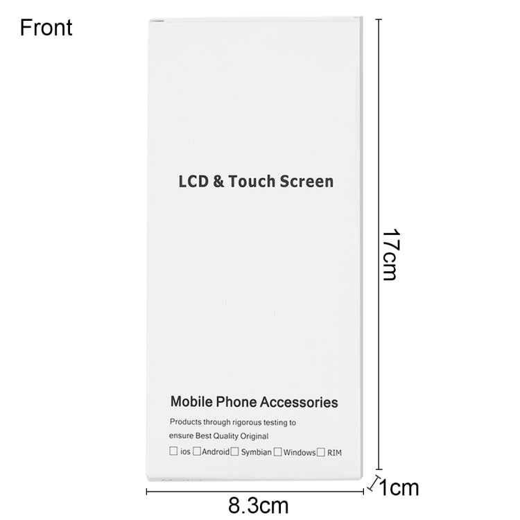 50 cajas de embalaje para pantalla LCD de iPhone 6s: cajas de cartón blancas resistentes para un embalaje seguro de piezas de iPhone.