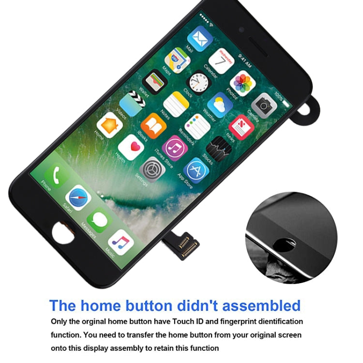LCD Screen Assembly with Front Camera for iPhone 7 - Black & White Options (iPhone 7 Replacement)