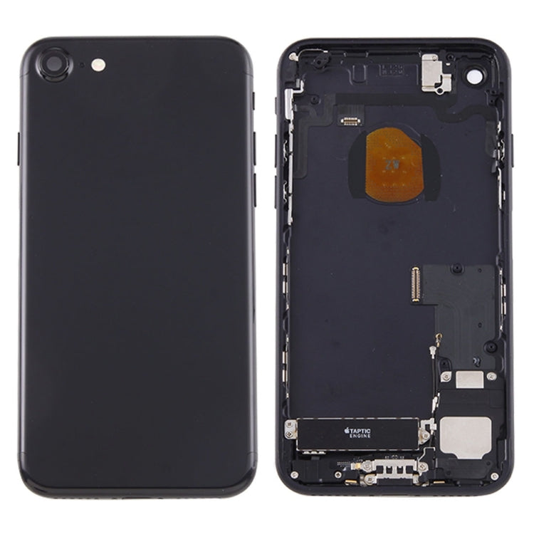 iPhone 7 Battery Back Cover with SIM Tray – Full Assembly in Jet Black