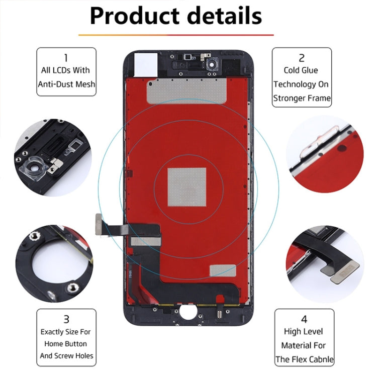 Pantalla LCD original del iPhone 7 Plus (opciones en blanco y negro)