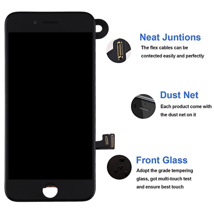 LCD Screen iPhone 7 Plus with Front Camera - Black & White Versions (i7 Plus)
