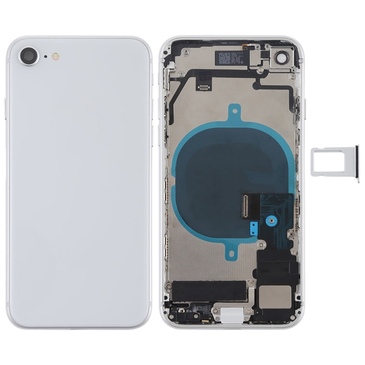 iPhone 8 Full Assembly Parts - Battery Cover, Side Keys, Vibrator, Speaker, Power & Volume Buttons, Card Tray