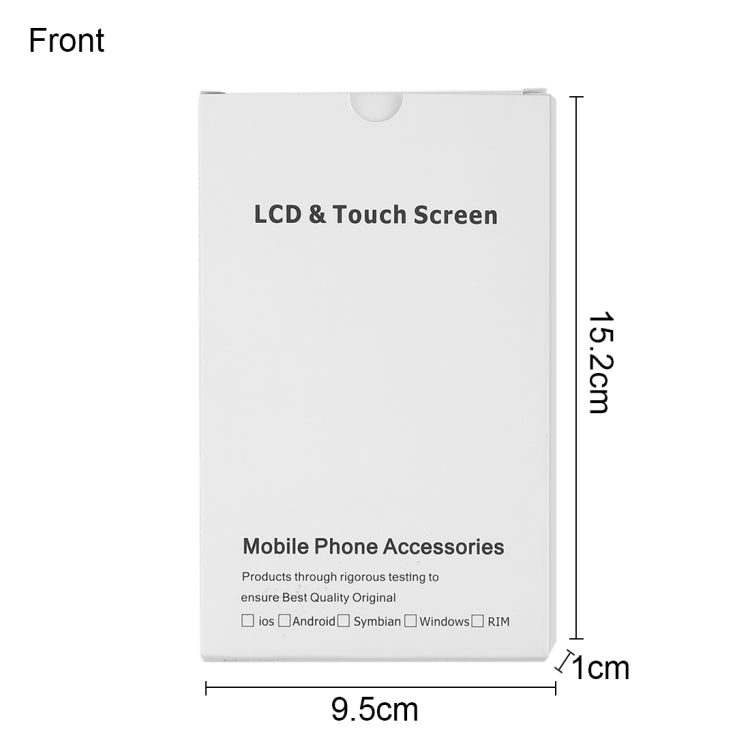 50 PCS Cardboard Packaging White Box for iPhone 8 / 7 LCD Screen, i7 / i8 Packaging Box - LYDARZ