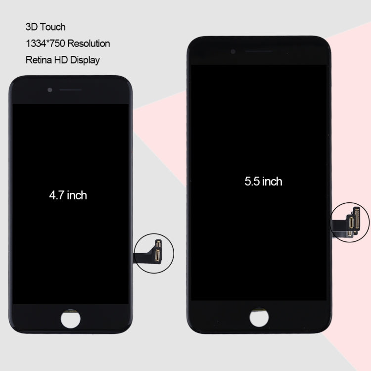 Original LCD Screen for iPhone 8 - Replacement Parts in White & Black - Premium Quality, Easy Installation