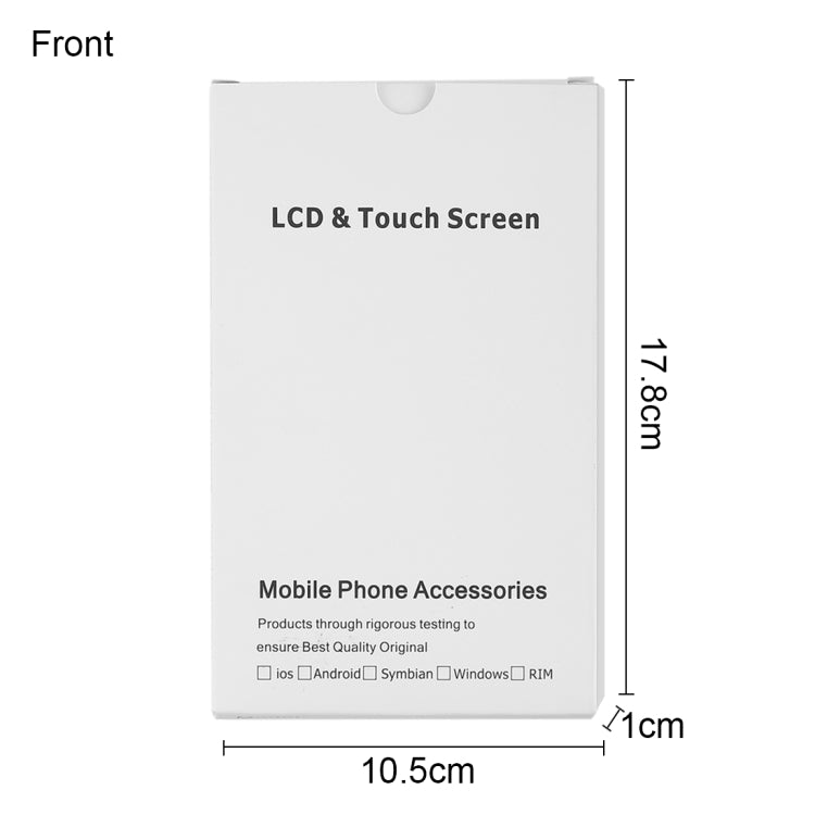 50 cajas de cartón para pantalla LCD de iPhone 8 Plus para 7 Plus/8 Plus