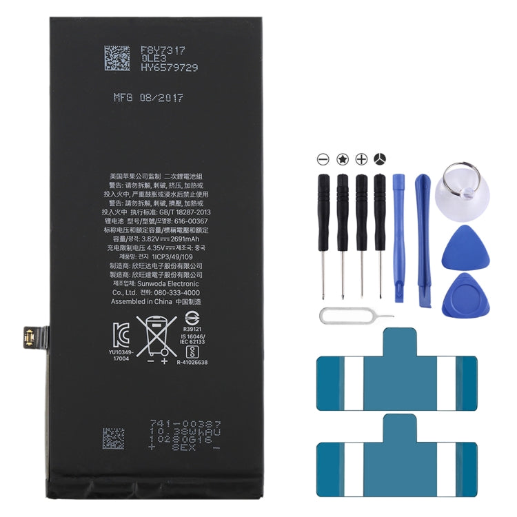 Batería de iones de litio de 2691 mAh para iPhone 8 Plus y iPhone 8P